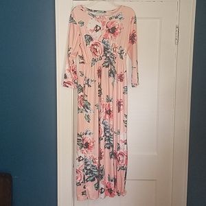 Pink Floral Dress